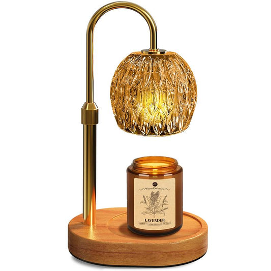 Warmembrace Candle Warmer Lamp, with Free Scented Candle and 2 Bulbs, Height Adjustable with Timer, Unique Boutique Candle Warm Lamp for Home & Bedroom Decor, Ideal Gift for Birthday/Mother'S Day, Halloween Gifts, Christmas Gifts,Anniversary Gift